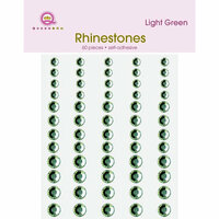 Queen and Company - Jewels - Adhesive Rhinestones - Green, CLEARANCE