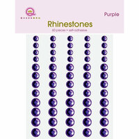 Queen and Company - Bling - Self Adhesive Rhinestones - Lavender