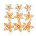 Queen and Company - Self Adhesive Twinkle Blooms - Orange