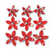 Queen and Company - Self Adhesive Twinkle Blooms - Red