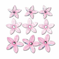 Queen and Company - Self Adhesive Twinkle Blooms - Pink