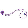 Queen and Company - Bling - Twinkle Motifs - Self Adhesive Rhinestones - Purple