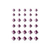 Queen and Company - Bling - Self Adhesive Rhinestones - Princess Cut - Purple
