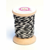 Queen and Company - Twine Spool - Black and White