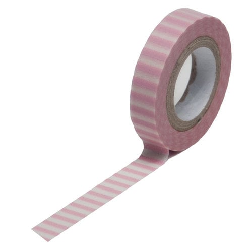 Queen and Company - Trendy Tape - Skinny Mini - Pink Stripe