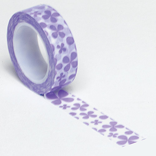 Queen and Company - Trendy Tape - Flowers Purple