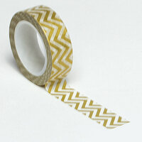 Queen and Company - Trendy Tape - Small Chevron Gold