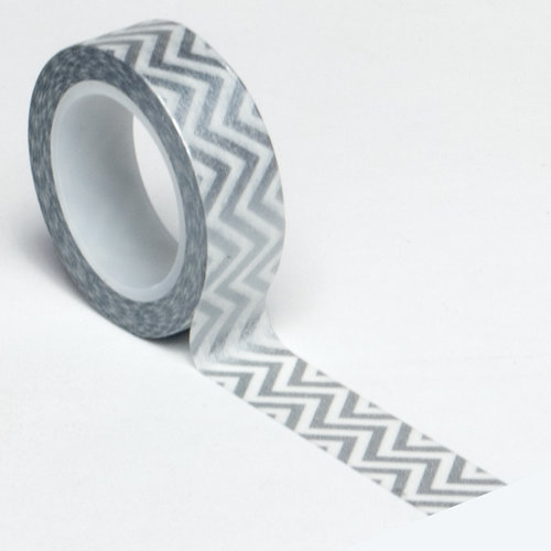 Queen and Company - Trendy Tape - Small Chevron Silver