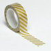 Queen and Company - Trendy Tape - Diagonal Stripe Gold