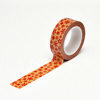 Queen and Company - Trendy Tape - Kraft - Christmas Snowflakes
