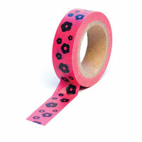 Queen and Company - Trendy Tape - Flowers Hot Pink