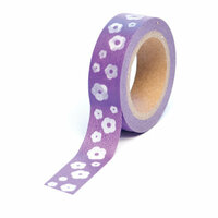 Queen and Company - Trendy Tape - Flowers Purple