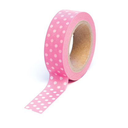 Queen and Company - Trendy Tape - Polka Dot Pink