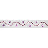 Queen and Company - Kids Collection - Twinkle Border - Self Adhesive Rhinestone Border - Girly Purple