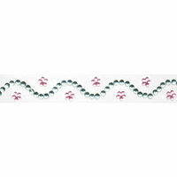 Queen and Company - Kids Collection - Twinkle Border - Self Adhesive Rhinestone Border - Girly Green