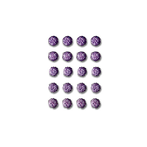Queen and Company - Bling - Self Adhesive Rhinestones - Goosebumps - Purple