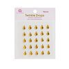 Queen and Company - Candy Shoppe Collection - Self Adhesive Twinkle Drops - Yellow