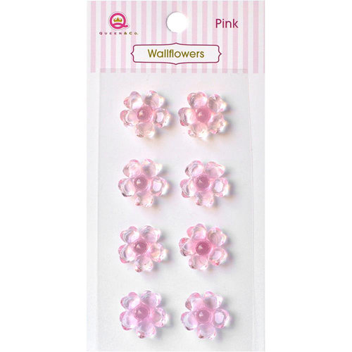 Queen and Company - Bling - Self Adhesive Rhinestones - Wallflowers - Pink
