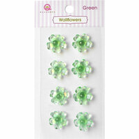 Queen and Company - Bling - Self Adhesive Rhinestones - Wallflowers - Green
