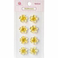 Queen and Company - Bling - Self Adhesive Rhinestones - Wallflowers - Yellow