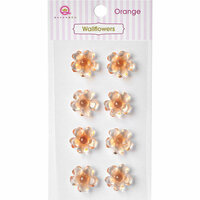 Queen and Company - Bling - Self Adhesive Rhinestones - Wallflowers - Orange