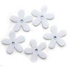 Queen and Company - Jeweled Felt Flowers - White, CLEARANCE