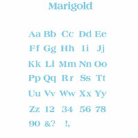 QuicKutz - Classic Complete Alphabet Die Set - Marigold, CLEARANCE
