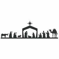 Lifestyle Crafts - Die Cutting Template - Christmas - Nativity Border