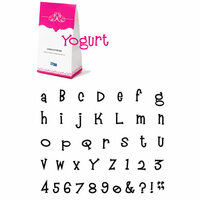 QuicKutz - Cookie Cutter Dies - Grand Unicase Alphabet Set - Yogurt, CLEARANCE
