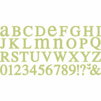 QuicKutz - All-on-One Mini Unicase Alphabet Die Set - Chocolate