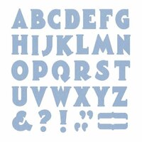 Lifestyle Crafts - Die Cutting Template - Mini Alphabet - Manhattan