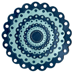 Lifestyle Crafts - Quickutz - Cookie Cutter Dies - Nesting Eyelet Circles