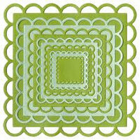 Lifestyle Crafts - Quickutz - Cookie Cutter Dies - Nesting Lace Squares