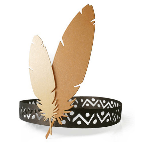 Lifestyle Crafts - Die Cutting Template - Feather Headband