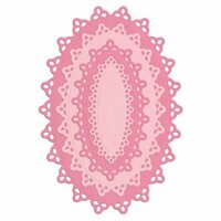 Lifestyle Crafts - Quickutz - Die Cutting Template - Nesting Doily Ovals