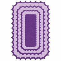 Lifestyle Crafts - Quickutz - Die Cutting Template - Nesting Inverted Rectangle