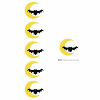 Lifestyle Crafts - Halloween - Die Cutting Template - Bat and Moon Punches