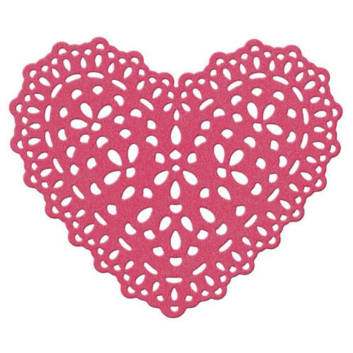 Lifestyle Crafts - Die Cutting Template - Heart Doily