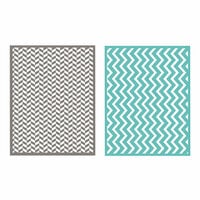 Lifestyle Crafts - QuicKutz - Embossing Folders - Zig Zag