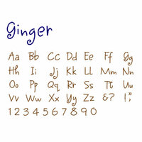 Quickutz - Complete Alphabet Set - Mini - Ginger, CLEARANCE