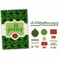 QuicKutz - Deck the Halls Collection - Christmas - 2008 Holiday Limited Edition Gift Set - Jolly - Die Gift Set, CLEARANCE