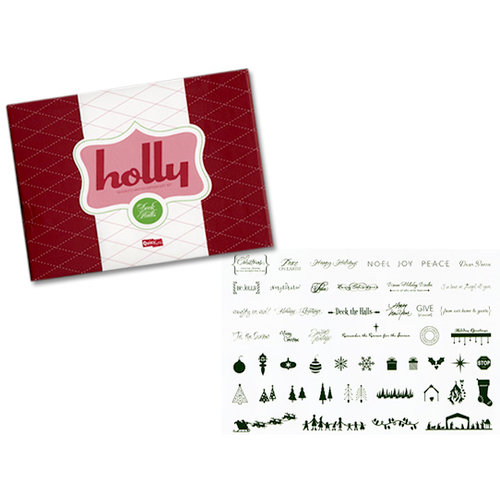 QuicKutz - Deck the Halls Collection - Christmas - 2008 Holiday Limited Edition Gift Set - Holly - Silhouette Gift Set, CLEARANCE