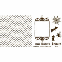 We R Memory Keepers - Letterpress - Halloween - Printing Plate Set 1 - Holiday