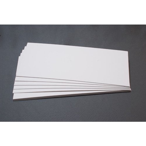 Lifestyle Crafts - Letterpress - Paper - No. 10 Flat - Thick - White