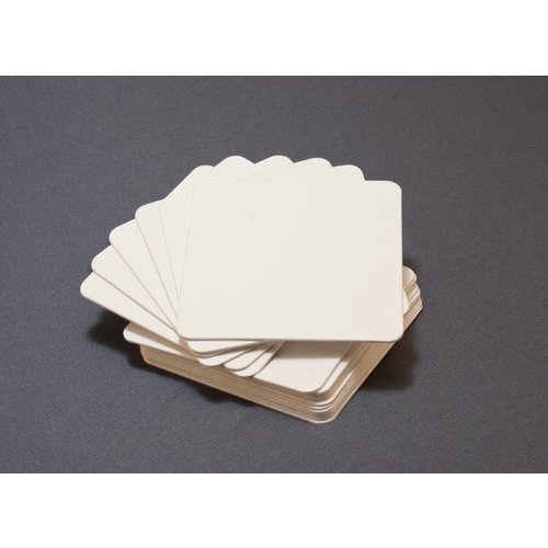 Lifestyle Crafts - Letterpress - Paper - Rounded Square - Cream
