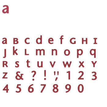 Quickutz - Metro - SkinniMini Unicase Alphabet Set