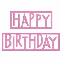 Lifestyle Crafts - Die Cutting Template - Happy Birthday