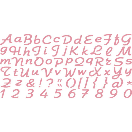 QuicKutz - All-on-One Mini Unicase Alphabet Die Set - Rollerskate