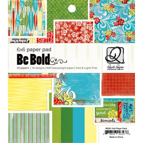 Quick Quotes - Be Bold Collection - 6 x 6 Paper Pad