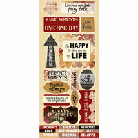 Quick Quotes - Cracklin Rose Collection - Die Cut Cardstock Stickers